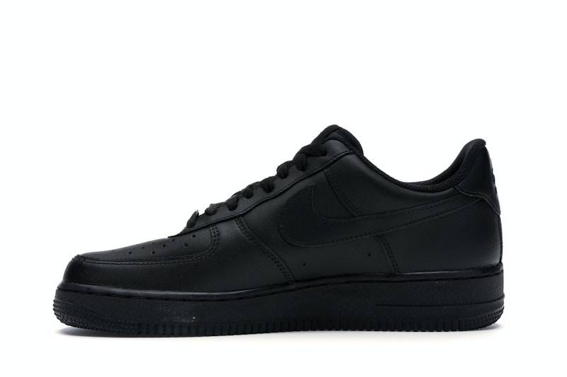 Nike Nike Air Force 1 Low '07 -- Triple Black —  — view 3