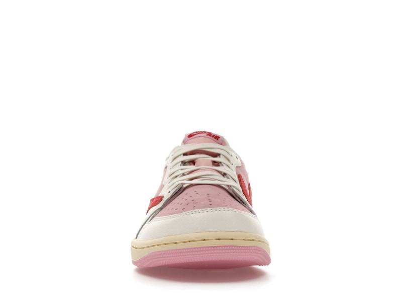 Jordan Air Jordan 1 Retro Low OG SP Travis Scott -- Sail / Tropical Pink —  — view 2