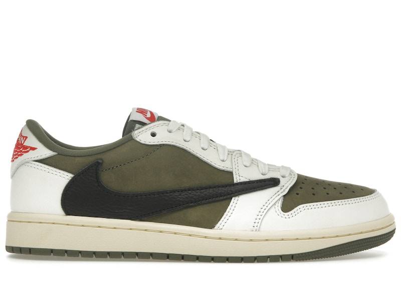 Jordan Air Jordan 1 Retro Low OG SP Travis Scott -- Medium Olive — 