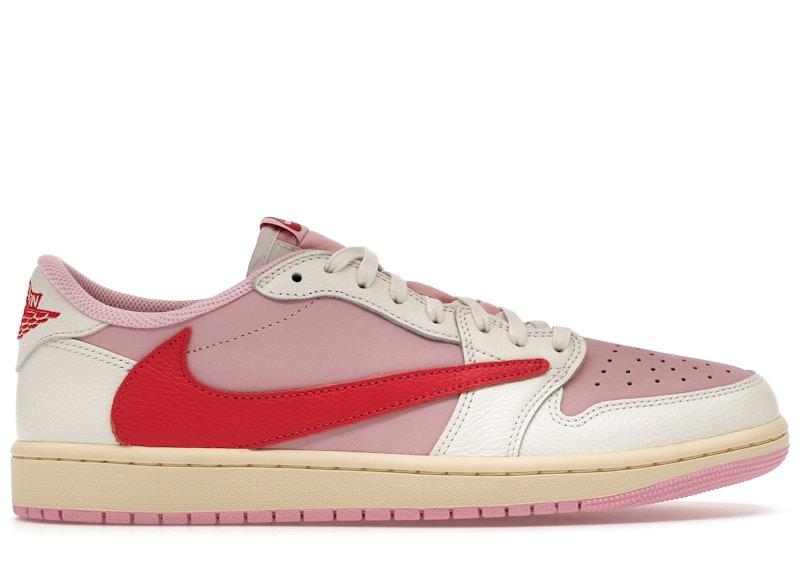 Jordan Air Jordan 1 Retro Low OG SP Travis Scott — Sail / Tropical Pink